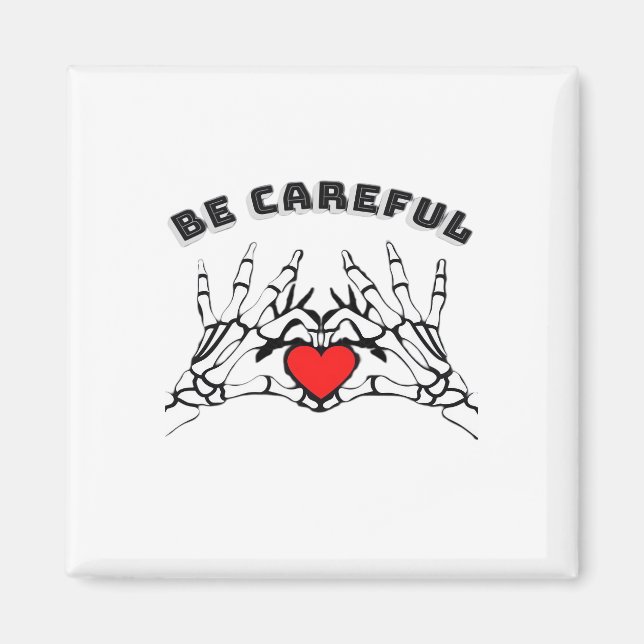 Skeleton Hand With Heart Classic Magnet (Front)