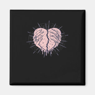 Skeleton Hand With Heart Classic Magnet