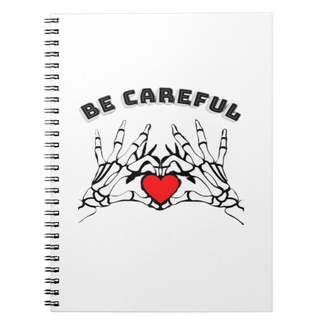 Skeleton Hand With Heart Classic Style Notebook (Front)