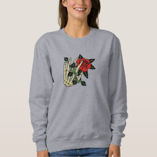 Skeleton Hand with Rose Sweatshirt – Customisable