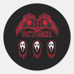 Skeleton Hands 31/10 Classic Classic Round Sticker