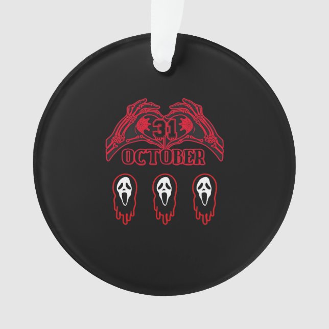 Skeleton Hands 31/10 Classic Ornament (Front)