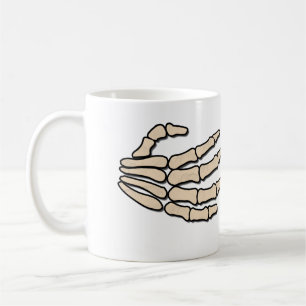 Skeleton Hands Cold to the Bone Coffee Mug