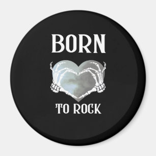 Skeleton Hands Grey Heart Graphic For  Classic Magnet