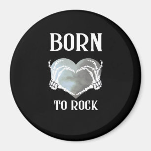 Skeleton Hands Grey Heart Modern Aesthetic Magnet