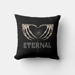 Skeleton Hands Heart Classic Cushion