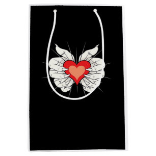 Skeleton Hands Heart Classic Medium Gift Bag