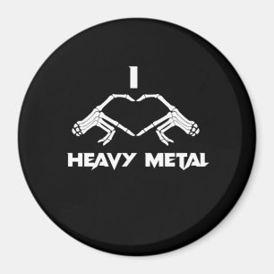 Skeleton Hands Heart - Funny Halloween Magnet