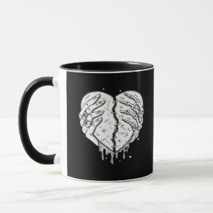 Skeleton Hands Heart– Gothic Heart Classic Mug