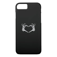Skeleton Hands Heart Graphic