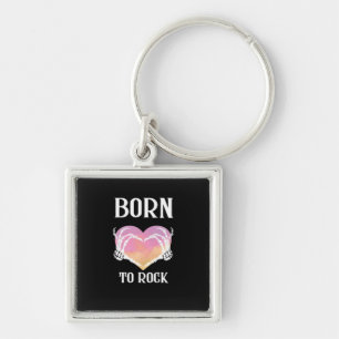 Skeleton Hands Heart Graphic For Classic Key Ring