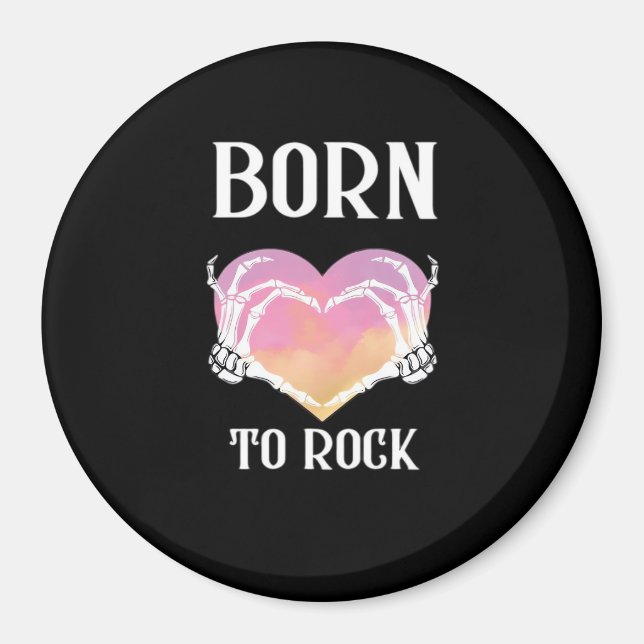 Skeleton Hands Heart Graphic For Classic Magnet (Front)