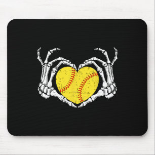 Skeleton Hands Heart Halloween Costume Softll Love Mouse Pad