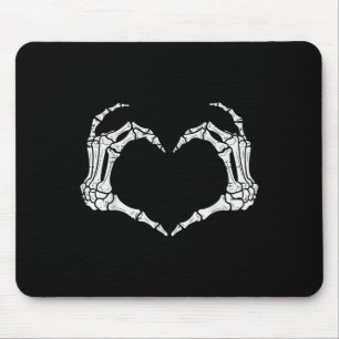 Skeleton Hands Heart Halloween Rock Costume Men Wo Mouse Pad