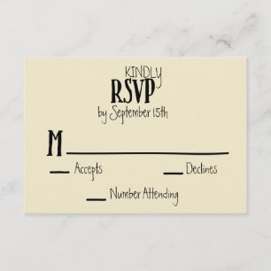 Skeleton Hands Heart Shape Wedding RSVP Enclosure Card