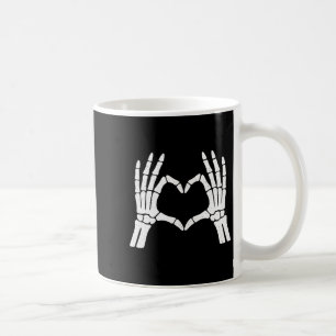 Skeleton Hands Heart Shirt Men Women Kids Hallowee Coffee Mug
