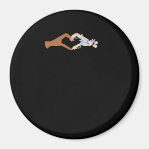 Skeleton Hands Heart Show Basic Magnet