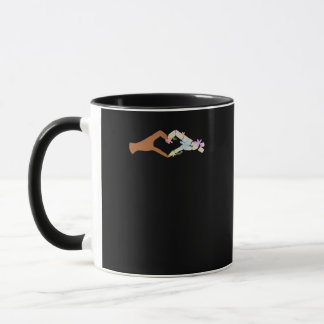 Skeleton Hands Heart Show Basic Mug