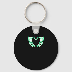 Skeleton Hands, Heart, Xray Halloween Costume Key Ring