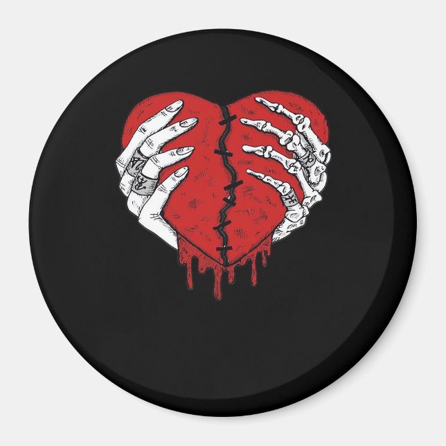 Skeleton Hands Hearts Classic Trending Magnet (Front)