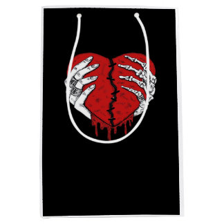 Skeleton Hands Hearts Classic Trending Medium Gift Bag