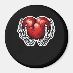 Skeleton Hands Hearts - Cute Halloween Magnet
