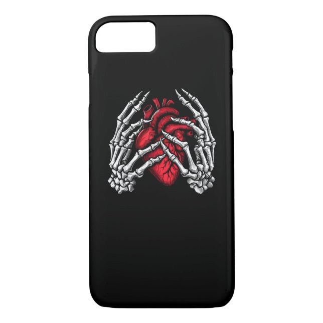 Skeleton Hands Holding Heart Halloween Costume  Case-Mate iPhone Case (Back)