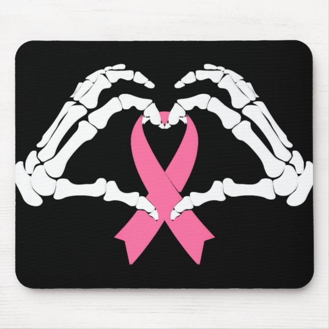 Skeleton Hands Holding Ribbon Halloween Costume Ha Mouse Pad (Front)