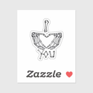 Skeleton Hands Making A Heart