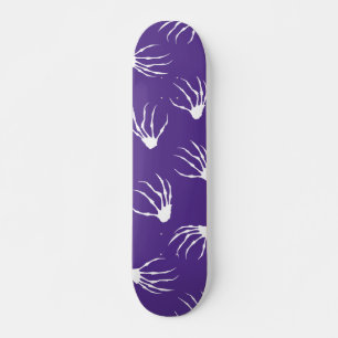 Skeleton Hands - Purple Skateboard
