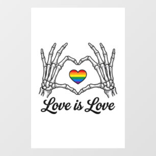 Skeleton Hands Rainbow Heart Love Is Love Shirt_1