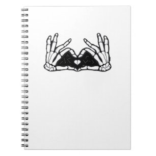 Skeleton Hands The Of A Heart Abstract Form Notebook