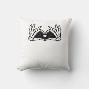 Skeleton Hands The Of A Heart  Cushion