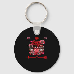 Skeleton Hands Valentines Day Classic Key Ring