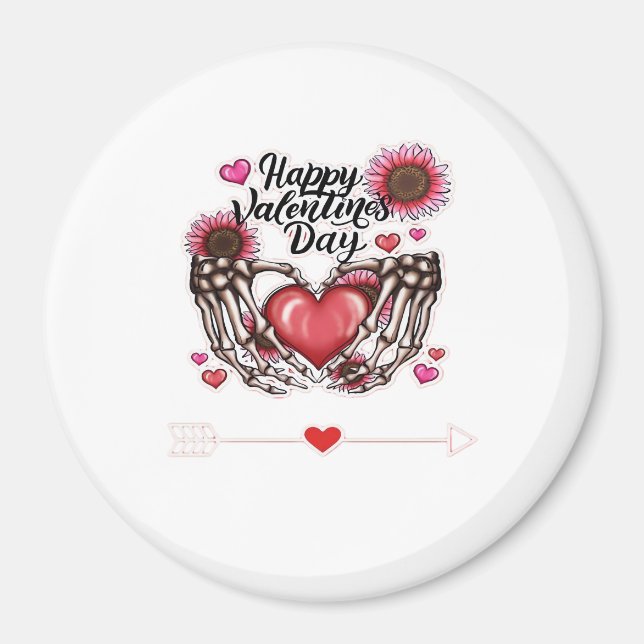 Skeleton Hands Valentines Day Classic Magnet (Front)