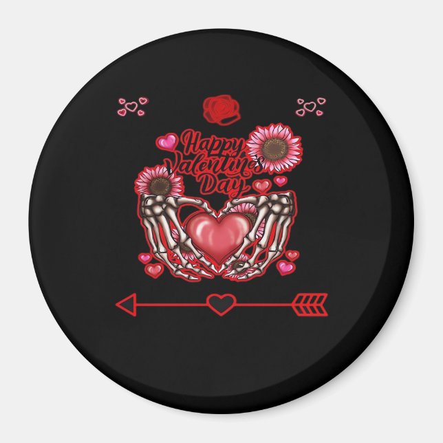 Skeleton Hands Valentines Day Classic Magnet (Front)