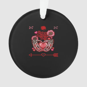 Skeleton Hands Valentines Day Classic Ornament