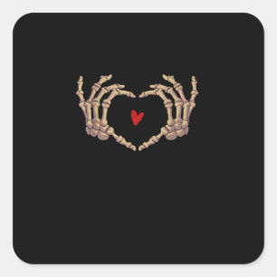 Skeleton Hands Women Skeleton Hands Halloween Square Sticker