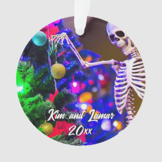 Skeleton Hanging Colourful Ornaments Christmas