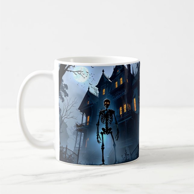Skeleton Haunted Mansion Mug – Anime Halloween (Left)