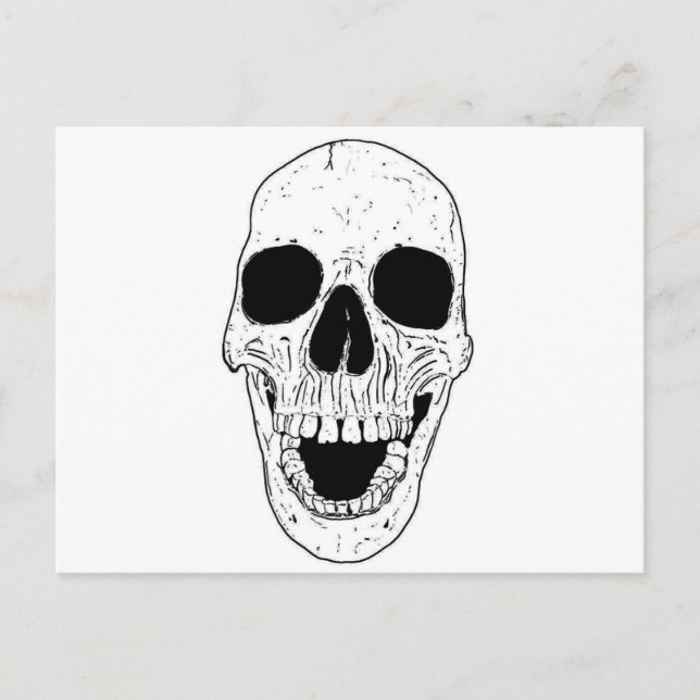 Skeleton Head Postcard (Front)