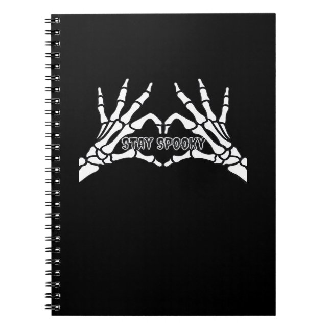 Skeleton Heart And Hands Classic Design  Notebook (Front)