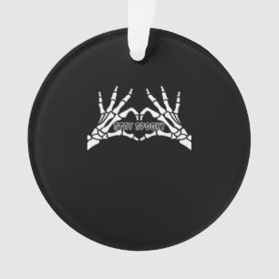 Skeleton Heart And Hands Classic Design Ornament