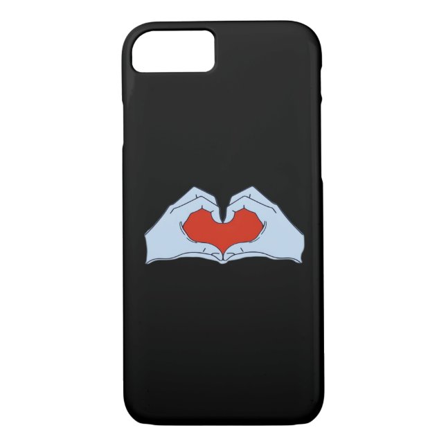 Skeleton Heart Hands Classic & Basic Halloween Case-Mate iPhone Case (Back)