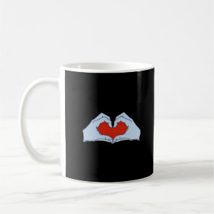 Skeleton Heart Hands Classic Basic Halloween Style Coffee Mug