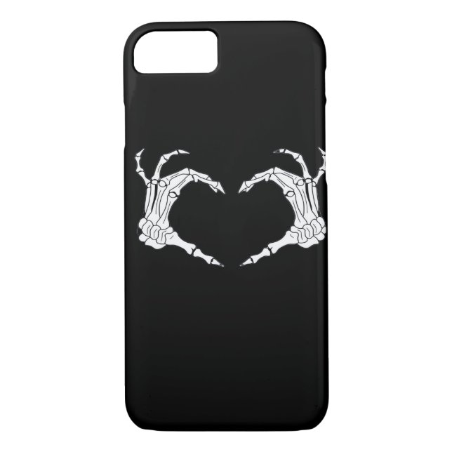 Skeleton Heart Hands Classic Case-Mate iPhone Case (Back)
