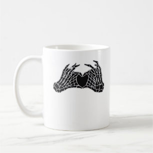 Skeleton Heart Hands - Classic Coffee Mug
