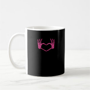 Skeleton Heart Hands Classic Coffee Mug