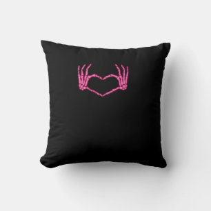 Skeleton Heart Hands Classic Cushion