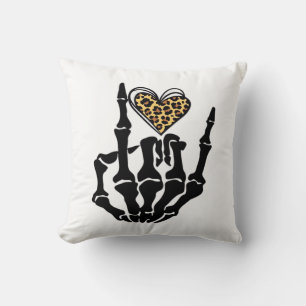 Skeleton Heart Hands Classic Cushion
